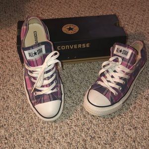 Plaid converse